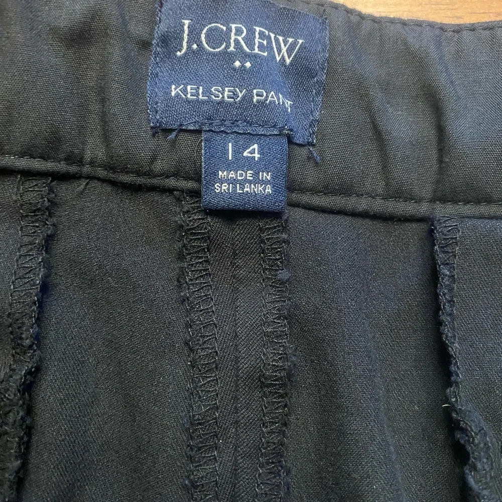 J. Crew Black Kelsey Flared Ankle Pant 14